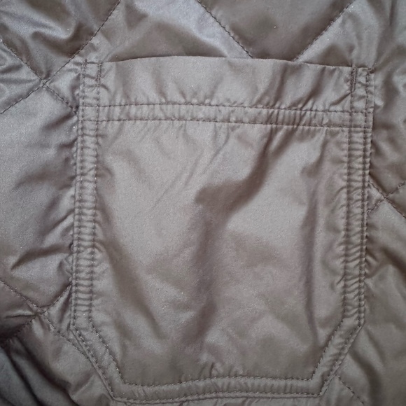 North Face Reversible Quilted Shirt Jacket Men's Medium Black & Burgundy - Picture 2 of 8